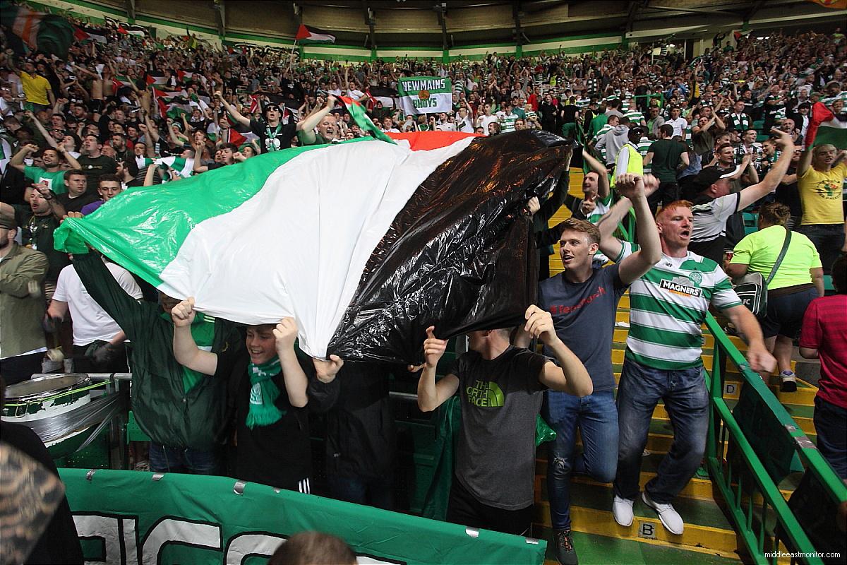 Новости паластина. Фанаты Ирландии флаг Палестины. Celtic Palestine Flags. Palestinian Flag in Stadium.